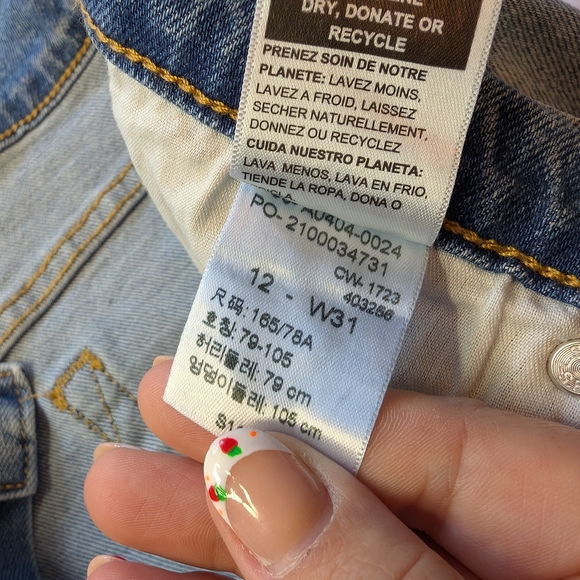 Signature by Levi Strauss Blue Ankle Cropped Jeans - Picture 4 of 7